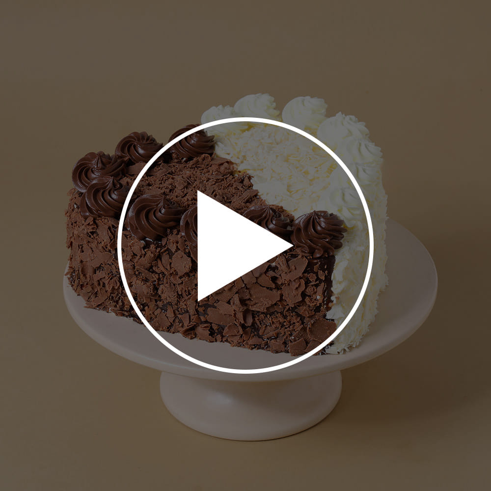 Heart Shape Double Delight Cake