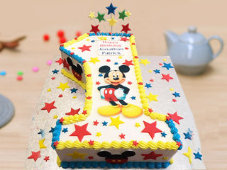1st Birthday Mickey Mouse Party Cake