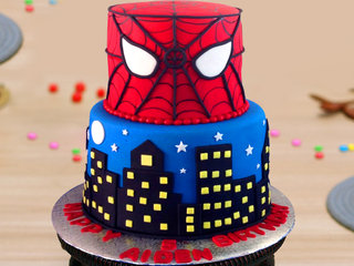 Spiderman Cake Spiderman Theme Birthday Cake Spiderman Photo Cake