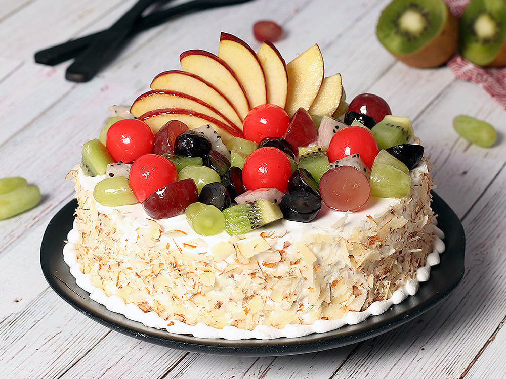 Buy Assorted Fruit And Almond Cake Fruit Frenzy