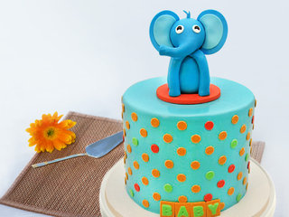 Elephant Fondant Cake For Kids