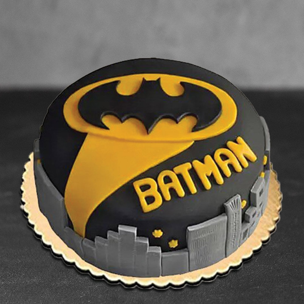 Buy Black Batman Theme Cake-Beautiful Batman Cake