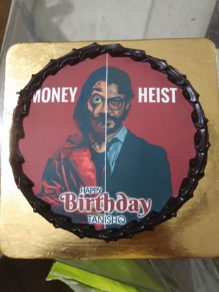 Money Heist Poster Cake