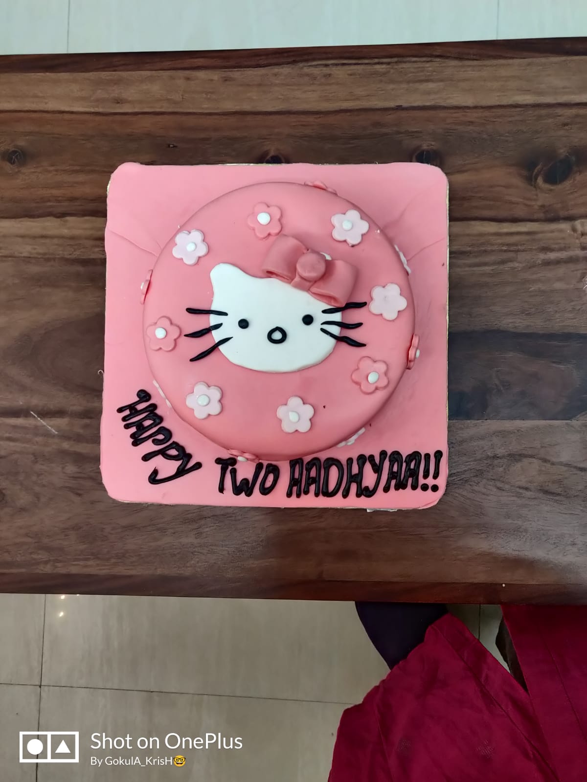 Buy Round Kitty Fondant Cake-Birthday Fondant Kitty Cake