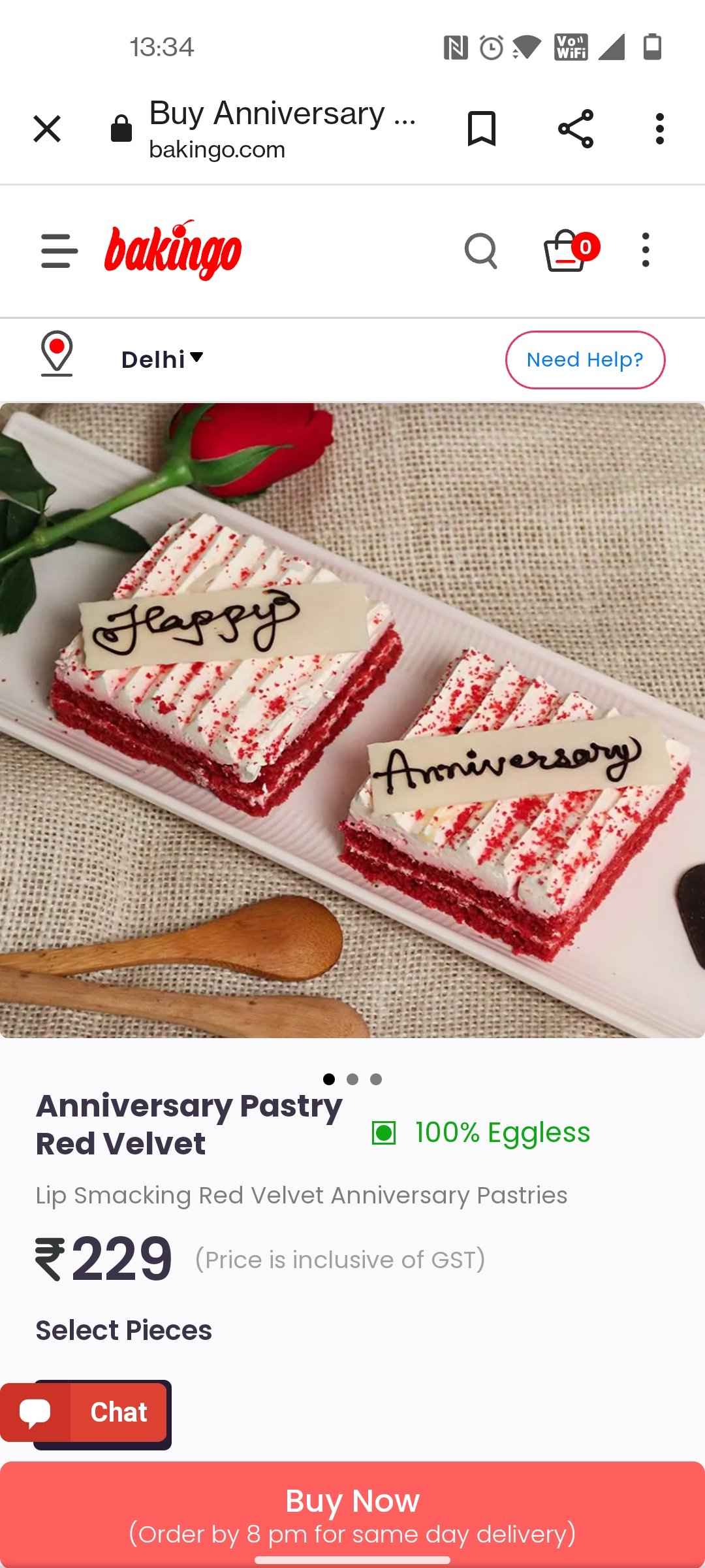 Anniversary Pastry Red Velvet