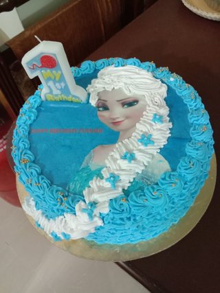 Princess Elsa Themed Cake