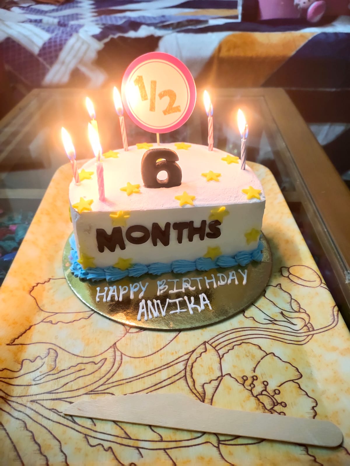 Anniversary Half Starry Cake