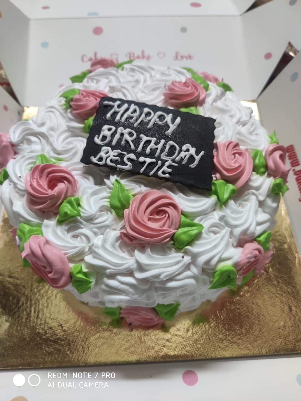 Magical Anniversary Round Shape Strawberry Cake