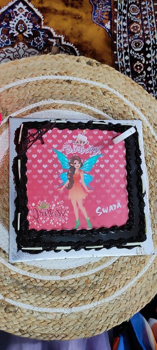 Square Pink Barbie Poster Cake