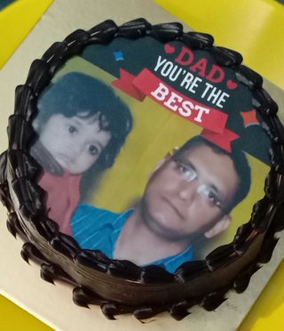 Best Dad Photo Personalised Cake