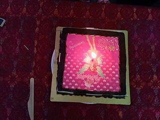 Pink Barbie Poster Cake
