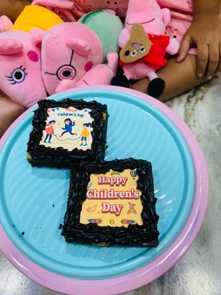 Two Children Day Photo Brownies