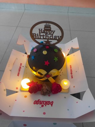 Birthday Chocolate Pinata Cake