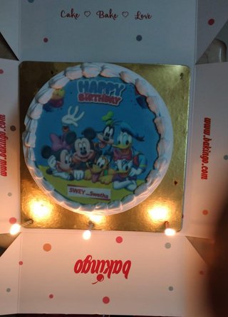 Disney Clubhouse Birthday Poster Cake