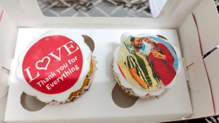 Personalised Cupcakes For Couple 2 Pieces