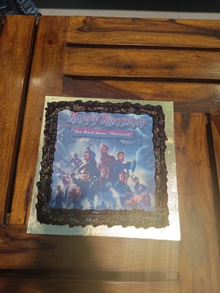 Avengers Square Poster Cake 2
