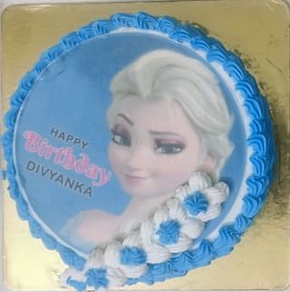 Princess Elsa Cream Cake