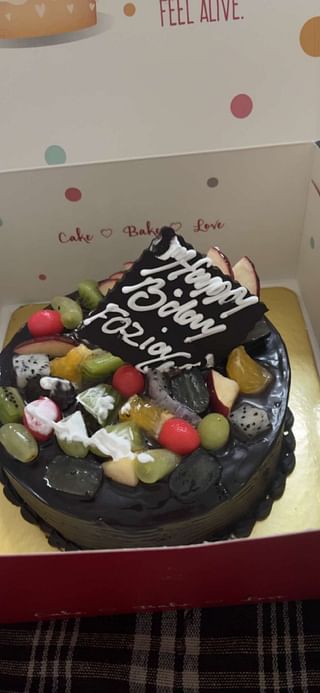 Chocolate Truffle Fruit Cake