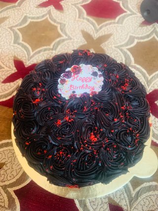 Choco Red Velvet New Year Cake