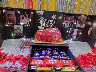 Heart Red Velvet Cake Surprise Box