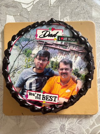 Personalised Photo Cake for Dad