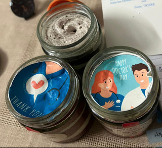 Two Red Velvet Jar Cakes For Doctors Day