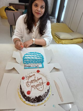 Half Month Celebration Vanilla Cake