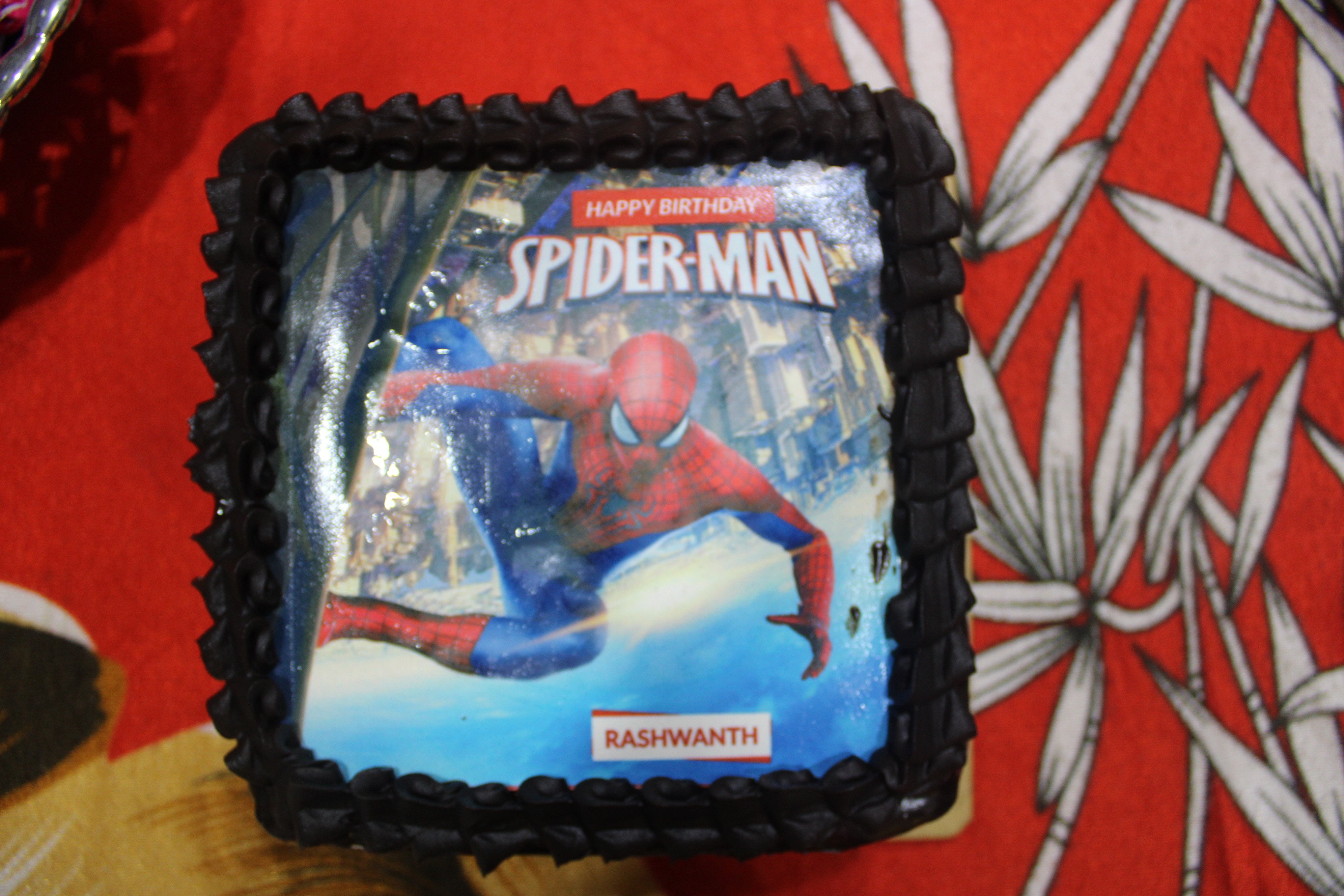 1/4 Sheet Spiderman Edible image Cake topper decoration -7.5