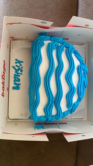 Half Month Celebration Vanilla Cake