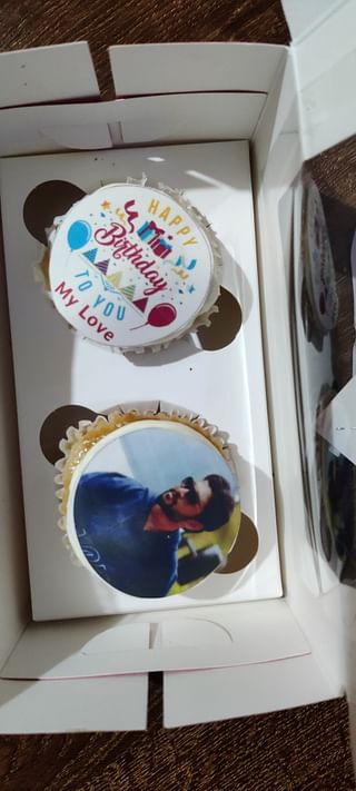 Personalised Photo Cup Cake Set of 2 Pieces