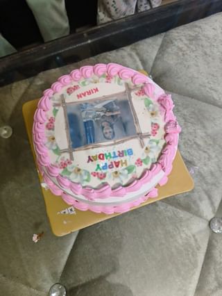 Birthday Photo Cake 5 Round Shape