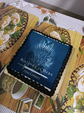 Game Of Thrones Square Poster Cake 3