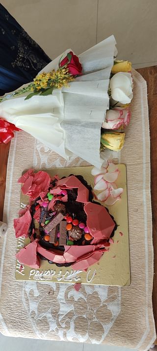 Heart Pinata Cake in a Box