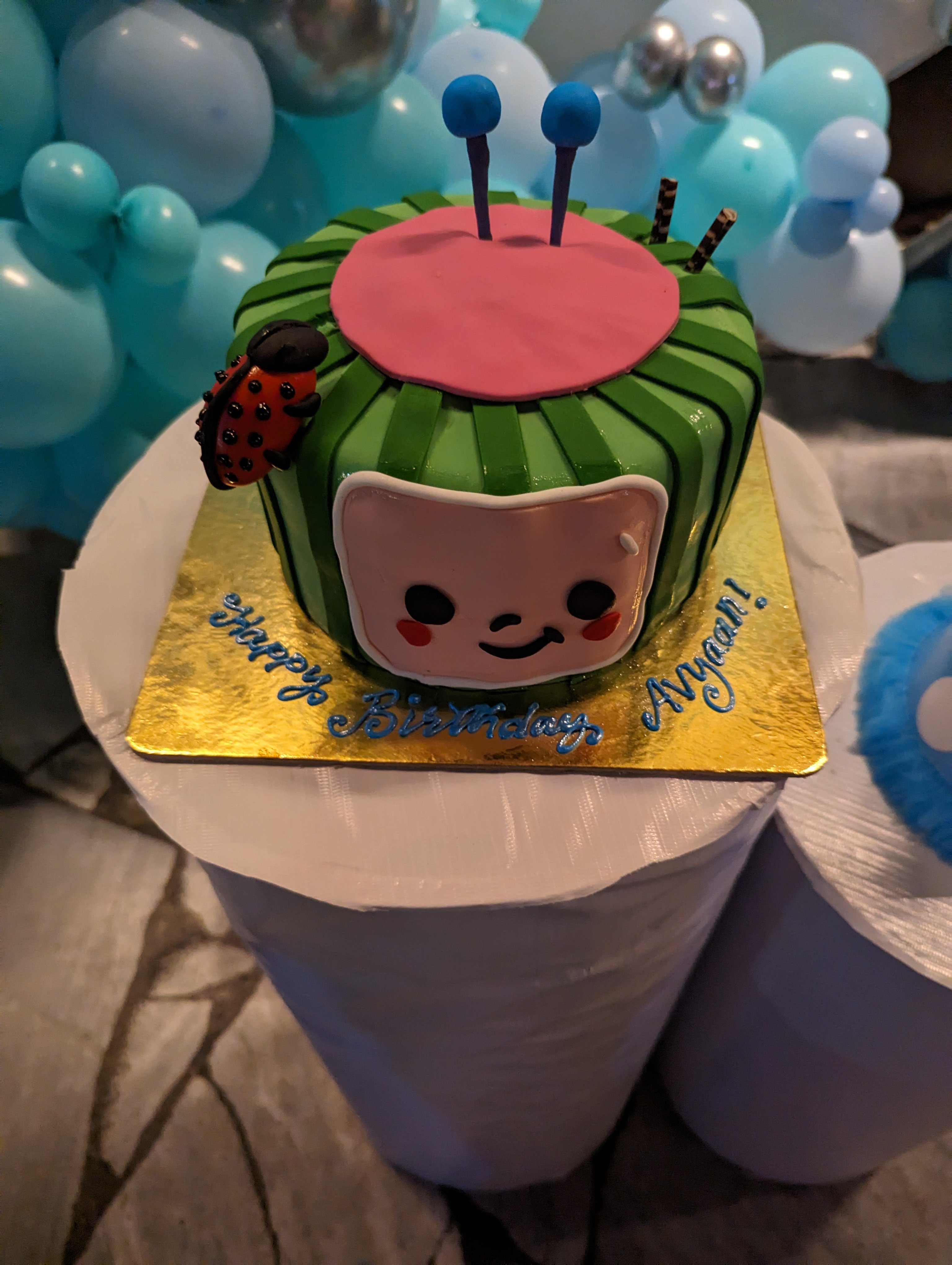 Classic Cocomelon Theme Cake