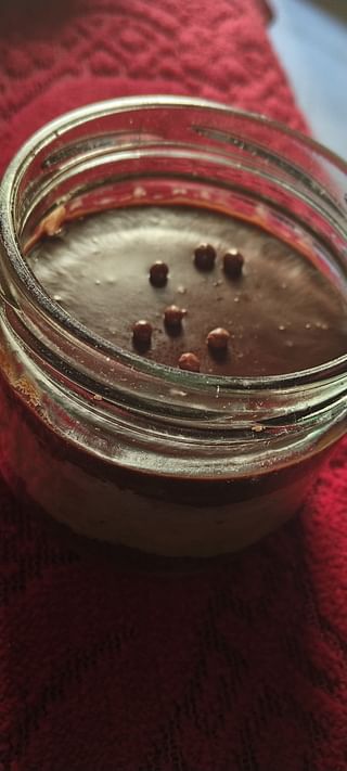 Two Chocolate Mousse Jar Cake
