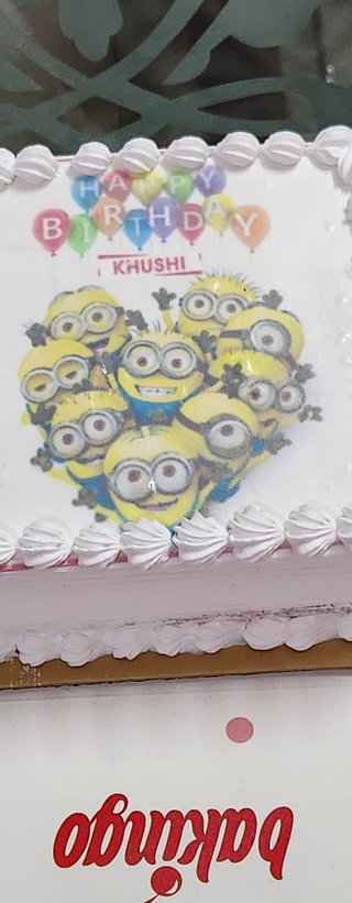 Despicable Me Birthday Poster Cake Square Shape