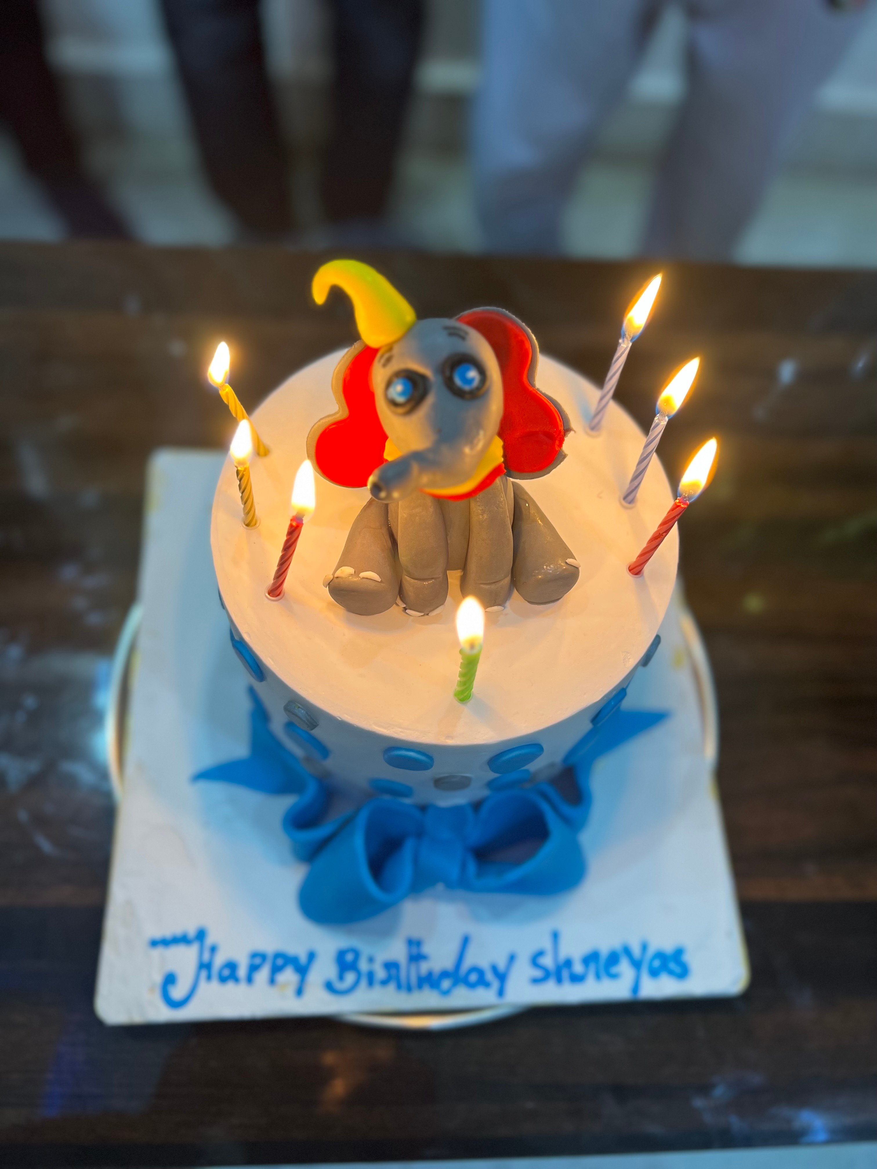 Elephant with cake - Untumble.com