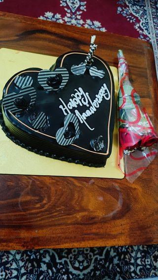 Hearty Chocolatey Anniversary Cake