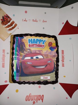 Car Bday Poster Cake