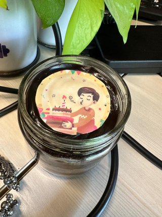 Two Birthday Personalised Chocolate Jar Cakes