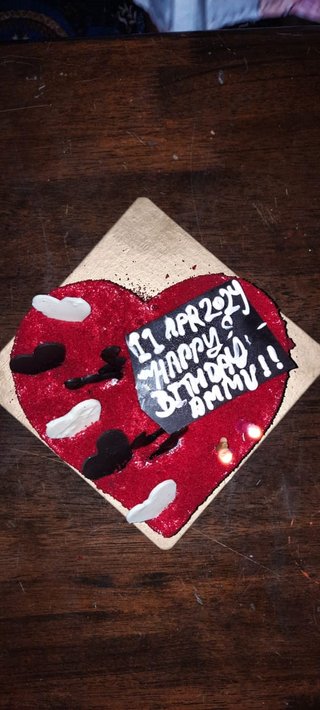 Red Velvet Heart Shape Cake