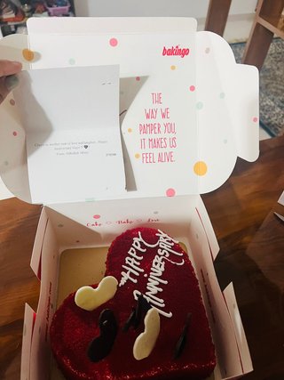 Red Velvet Heart Shaped Cake