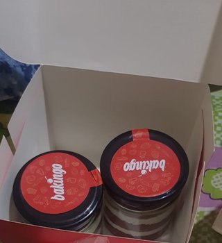 Two Red Velvet Jar Cakes For Doctors Day