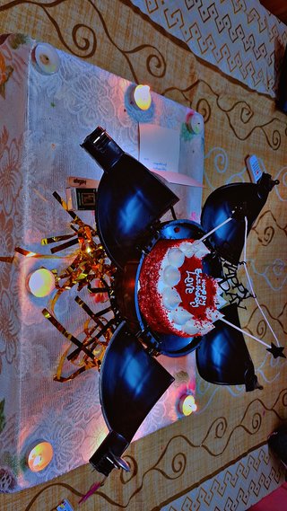 Red Velvet Cream Bomb Cake