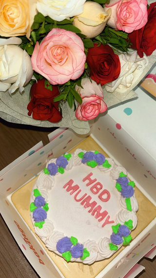 Vanilla Rosette Birthday Cake