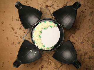 Top view of Pineapple Bomb Cake
