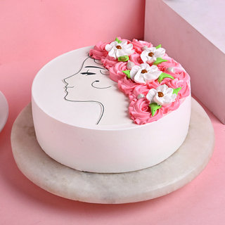 Womens Day Vanilla Cake