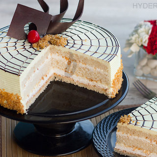 Slice View of Butterscotch Cake
