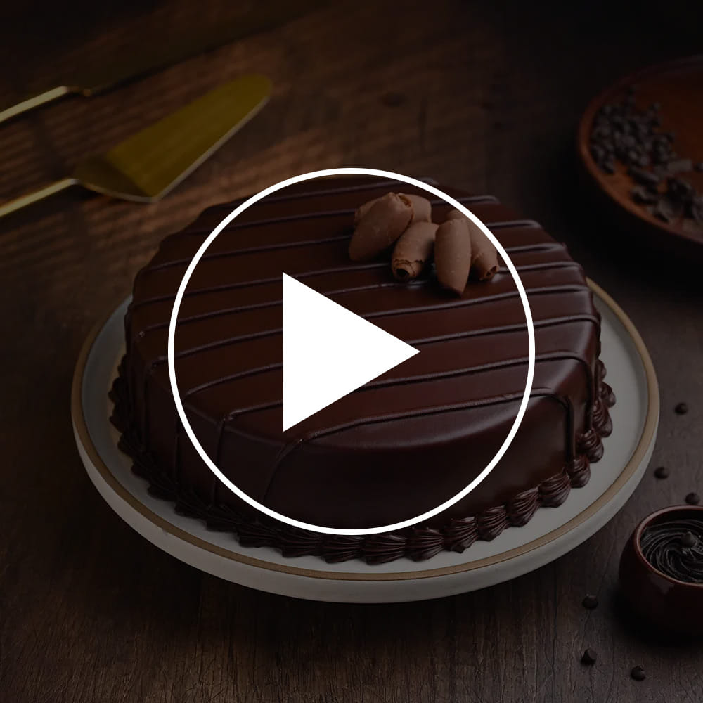 Velvet Chocolate Truffle Cake