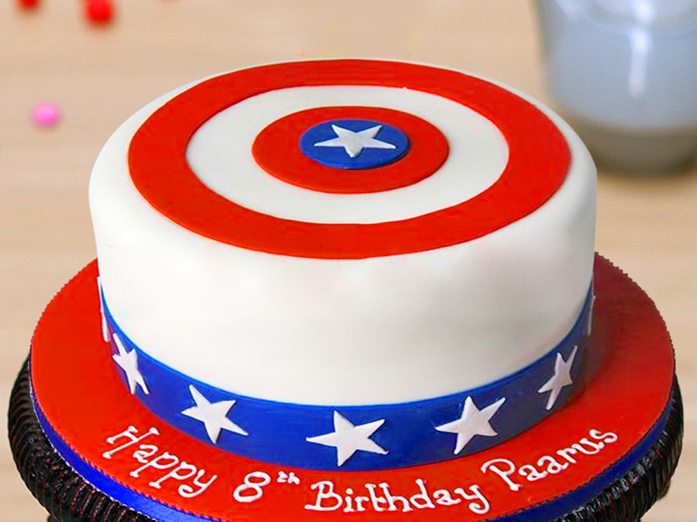 Buy Captain America Theme Cake Captain Delight